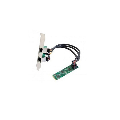 Syba Multimedia Dual 2.5 Gigabit M.2 B+m Key Ethernet Network Expansion Card (SIMPE24078)