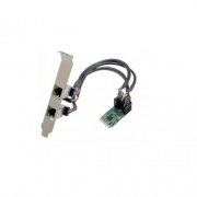 Syba Multimedia Dual Port Gigabit Ethernet M.2 (b & M-key) Modules Pcie Interface (SI-PEX24080)