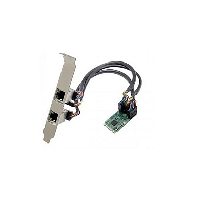 Syba Multimedia Dual Port Gigabit Ethernet M.2 (b & M-key) Modules Pcie Interface (SIPEX24080)