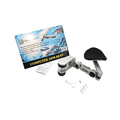 Syba Multimedia Aluminium Alloy Ergonomic Computer Desk Arm Support Wrist Rest. Tuned Both Horizontal And Vertical Direction (SYACC65087)