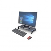 Syba Multimedia Metal Computer Monitor Stand Riser With Usb 3.0 Hub (SYACC65100)