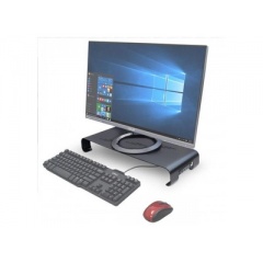 Syba Multimedia Metal Computer Monitor Stand Riser With Usb 3.0 Hub (SY-ACC65100)
