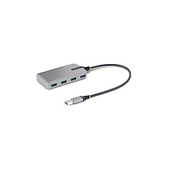 StarTech 4-port Usb Hub, Usb 3.0 5gbps, Bus Powered Usb-a To 4xa Hub W/optional Aux Power Input, Portable Desktop/laptop Expansion, 1ft/30cm Attached Cable (5G4ABUSBAHUB)