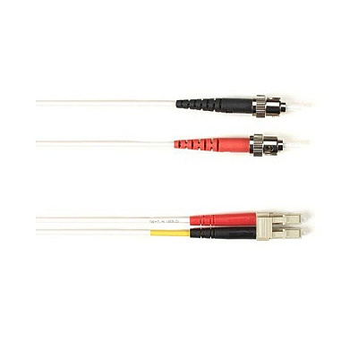 Black Box Om4 Mm Fo Patch Cable Duplx, Plenum, White, Stlc, 33 Feet, Non-cancelable, Non-returnable (FOCMPM4STLCWH33)