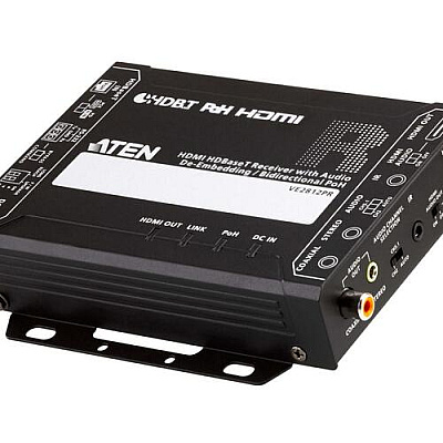 Aten Hdmi Hdbaset Receiver W/audio De-embedding And Poh (VE2812PR)