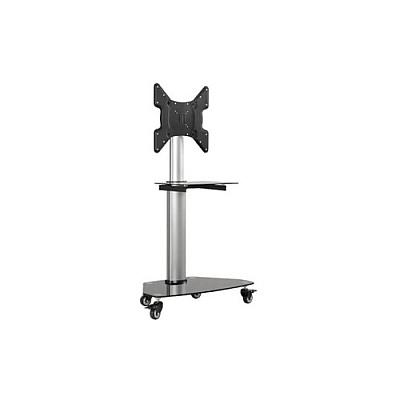 Tripp Lite Rolling Tv Cart For 32-55in Displays Black Glass Base And Shelf (DMCS3255SG62)