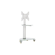 Tripp Lite Rolling Tv Cart For 32in-55in Frosted Glass Base And Shelf White (DMCS3255SG62W)