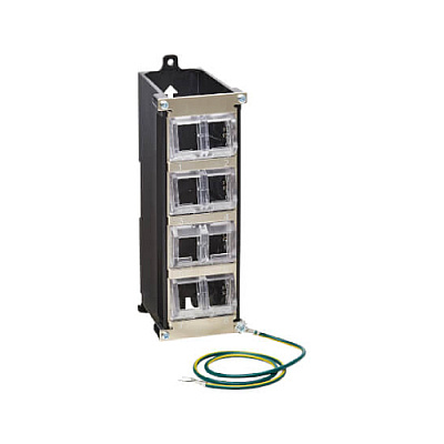 Tripp Lite 8-port Metal Din-rail Mounting Keystone Patch Panel W Grounding (N063008ENC)