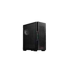 A-Data Starker Air Compact Pc Case Mesh Front Black Mid-tower Atx Rgb Tempered Glass 2 Argb Fans 2 Year Warranty (75260177)