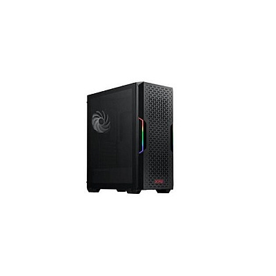 A-Data Starker Air Compact Pc Case Mesh Front Black Mid-tower Atx Rgb Tempered Glass 2 Argb Fans 2 Year Warranty (75260177)
