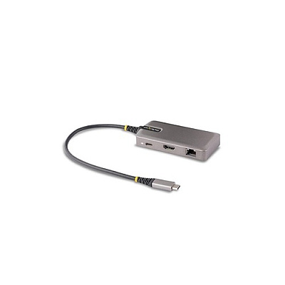 StarTech Usb-c Multiport Adapter - 4k 60hz Hdmi - Hdr - 2-port 5gbps Usb 3.0 Hub - 100w Power Delivery Pass-through - Gbe - Works With Chromebook Certified (103BUSBCMULTIPORT)