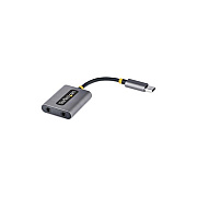 StarTech Usb-c Headphone Splitter, Usb Type C Dual Headset Adapter W/mic Input, Usb C To 3.5mm Audio Adapter/earphone Dongle, Usb C To Audio Jack/aux Output (USBCAUDIOSPLITTER)
