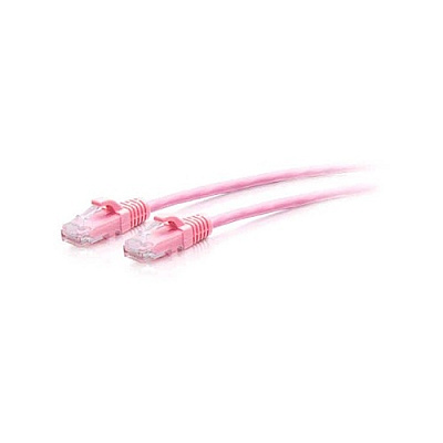C2G 10ft Cat6a Pink Slim Ethernet (C2G30199)