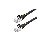 StarTech 14ft Cat6a Ethernet Cable - Black - Low Smoke Zero Halogen (lszh) - 10gbe 500mhz 100w Poe Snagless Rj-45 W/strain Reliefs S/ftp Network Cord (NLBK14FCAT6APATCH)