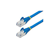 StarTech 15ft Cat6a Ethernet Cable - Blue - Low Smoke Zero Halogen (lszh) - 10gbe 500mhz 100w Poe Snagless Rj-45 W/strain Reliefs S/ftp Network Cord (NLBL15FCAT6APATCH)