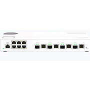 QNap Qsw-m408s 6-port Layer 2 Managed Switch. 6 X 2.5gbe (1g/100m) Ports And 4 X 10g Sfp+/ Nbase-t (10g/5g/2.5g/1g/100m) Combo Ports. Easy Management (QSWM21064CUS)