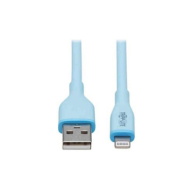Tripp Lite Safe-it Usb-a To Lightning Sync/charge Cable Light Blue M/m 3ft (M100AB003SLB)