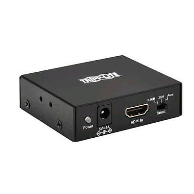 Tripp Lite 4k Hdmi Audio De-embedder/extractor With Toslink, Rca And 3.5 Mm Stereo Output, 5.1 Channel, Hdcp 2.2, 4k 60 Hz (P130000AUDIO2)