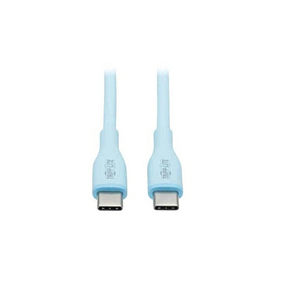 Tripp Lite Safe-it Usb C Cable Antibacterial Usb 2.0 Light Blue M/m 6ft (U040AB006CSLB)