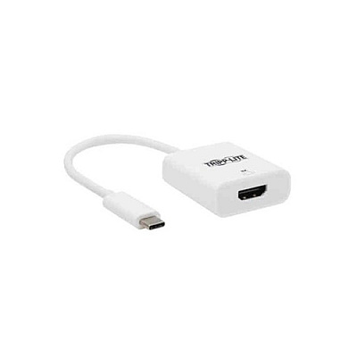 Tripp Lite Usb C To Hdmi Adapter 8k30hz Hdr 4:4:4 Hdcp 2.3 M/f White (U44406NHD8KW)