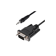 StarTech 3ft (1m) Db9 To 3.5mm Serial Cable For Serial Device Configuration, Db9 Male To 3.5mm Cable Used For Calibrating Projectors, Digital Signage, And Tvs (9M351MRS232CABLE)