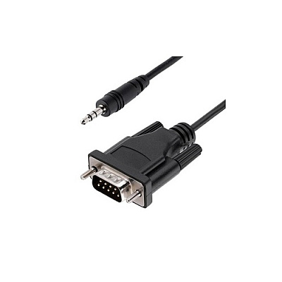 StarTech 3ft (1m) Db9 To 3.5mm Serial Cable For Serial Device Configuration, Db9 Male To 3.5mm Cable Used For Calibrating Projectors, Digital Signage, And Tvs (9M351MRS232CABLE)