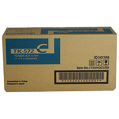 Kyocera (TK-572C) Cyan Toner Cartridge (12,000 Yield)
