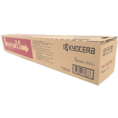 Kyocera (TK-8327M) Magenta Toner Cartridge + Waste Toner Container (12,000 Yield) (1T02NPBUS0)