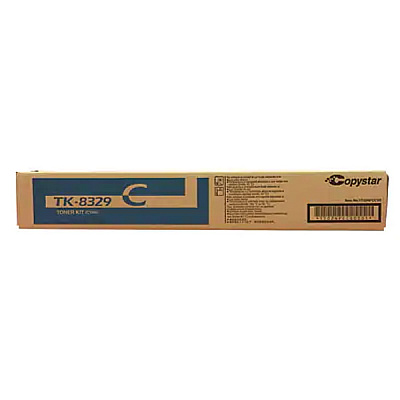Kyocera (TK-8329C) Cyan Toner Cartridge (12,000 Yield) (1T02NPCCS0)