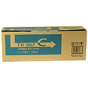 Kyocera (TK-867C) Cyan Toner Cartridge (12,000 Yield) (1T02JZCUS0)