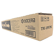 Kyocera (TK-897K) Black Toner Cartridge (12,000 Yield) (Includes Waste Toner Container) (1T02K00US0)