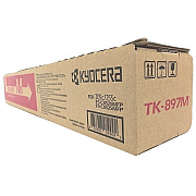 Kyocera (TK-897M) Magenta Toner Cartridge (6,000 Yield) (Includes Waste Toner Container) (1T02K0BUS0)