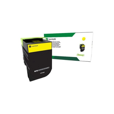 Lexmark Yellow Return Program Toner Cartridge for US Government (1,000 Yield) (TAA Compliant Version of 70C10Y0) (70C00YG)