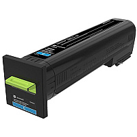 Lexmark Extra High Yield Cyan Return Program Toner Cartridge for US Government (22,000 Yield) (TAA Compliant Version of 72K1XC0) (72K0XCG)