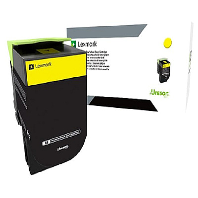 Lexmark (800H4) High Yield Yellow Non-Return Program Toner Cartridge (3,000 Yield) (80C0H40)