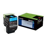 Lexmark Original High Yield Laser Toner Cartridge - Cyan - 1 Each (LEX80C0HCG)