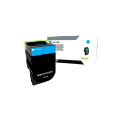 Lexmark (800S2) Cyan Toner Cartridge (2,000 Yield) (80C0S20)