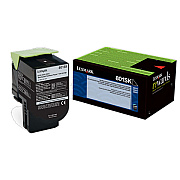 Lexmark Standard Yield Black Return Program Toner Cartridge for US Government (2,500 Yield) (TAA Compliant Version of 80C1SK0) (80C0SKG)