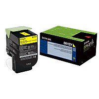Lexmark Standard Yield Yellow Return Program Toner Cartridge for US Government (2,000 Yield) (TAA Compliant Version of 80C1SY0) (80C0SYG)