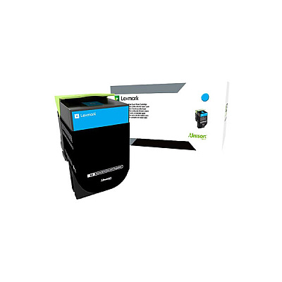 Lexmark (800X2) Extra High Yield Cyan Non-Return Program Toner Cartridge (4,000 Yield) (80C0X20)