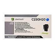 Lexmark High Yield Cyan Non-Return Program Toner Cartridge (2,300 Yield) (C230H20)