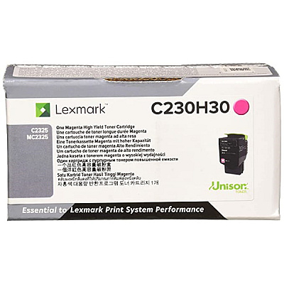 Lexmark High Yield Magenta Non-Return Program Toner Cartridge (2,300 Yield) (C230H30)