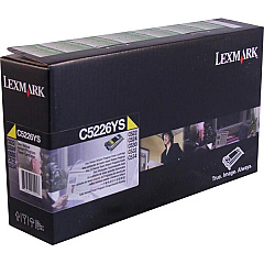 Lexmark Yellow Return Program Toner Cartridge for US Government (3,000 Yield) (TAA Compliant Version of C5220YS) (C5226YS)