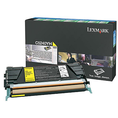 Lexmark High Yield Yellow Return Program Toner Cartridge (5,000 Yield) (C5240YH)