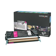 Lexmark High Yield Magenta Toner Cartridge (5,000 Yield) (For Use in Models C524/C532/C534) (C5242MH)