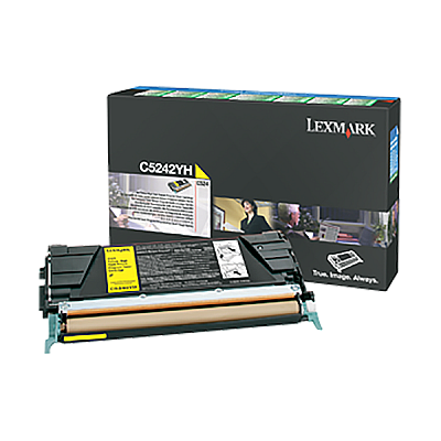 Lexmark High Yield Yellow Toner Cartridge (5,000 Yield) (For Use in Models C524/C532/C534) (C5242YH)