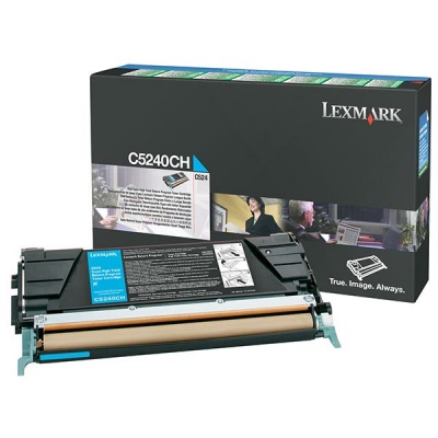 Lexmark High Yield Cyan Return Program Toner Cartridge for US Government (5,000 Yield) (TAA Compliant Version of C5240CH) (C5246CH)