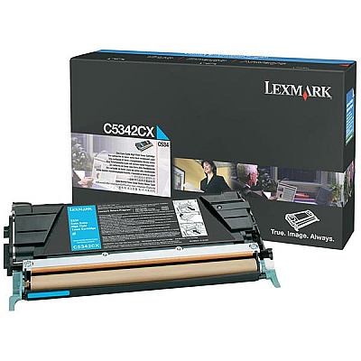 Lexmark Extra High Yield Cyan Return Program Toner Cartridge for US Government (7,000 Yield) (TAA Compliant Version of C5342CX) (C5346CX)