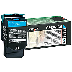 Lexmark Cyan Return Program Toner Cartridge for US Government (1,000 Yield) (TAA Compliant Version of C540A1CG) (C540A4CG)