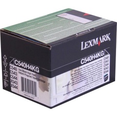 Lexmark High Yield Black Return Program Toner Cartridge for US Government (2,500 Yield) (TAA Compliant Version of C540H1KG) (C540H4KG)
